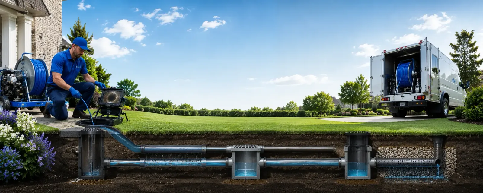 Outdoor drain cleaning information for Halls, TN